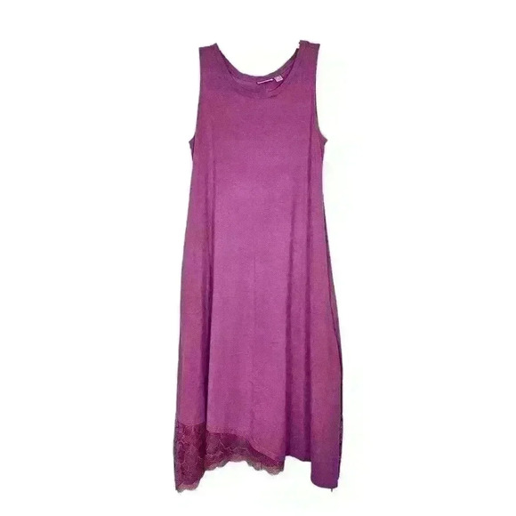 LOGO by Lori Goldstein raspberry maxi dress, size XS - Picture 1 of 6